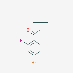 4-BROMO-3,3-DIMETHYL-2-FLUOROBUTYROPHENONE结构式