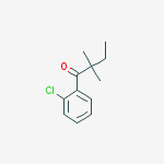 Structure of 2-CHLORO-2,2-DIMETHYLBUTYROPHENONE