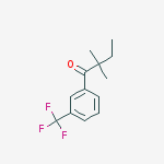 Structure of 2,2-DIMETHYL-3-TRIFLUOROMETHYLBUTYROPHENONE