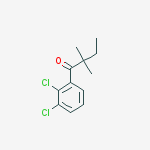 2,3-DICHLORO-2,2-DIMETHYLBUTYROPHENONE结构式