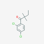 2,4-DICHLORO-2,2-DIMETHYLBUTYROPHENONE结构式