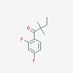 Structure of 2,4-DIFLUORO-2,2-DIMETHYLBUTYROPHENONE