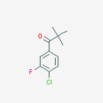 4-CHLORO-2,2-DIMETHYL-3-FLUOROPROPIOPHENONE结构式