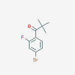 Structure of 4-BROMO-2,2-DIMETHYL-2-FLUOROPROPIOPHENONE