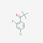 Structure of 4-CHLORO-2,2-DIMETHYL-2-FLUOROPROPIOPHENONE