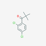 Structure of 2,4-DICHLORO-2,2-DIMETHYLPROPIOPHENONE