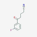 Structure of 5-(3-FLUOROPHENYL)-5-OXOVALERONITRILE