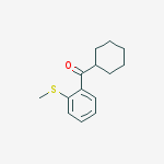 CYCLOHEXYL 2-THIOMETHYLPHENYL KETONE结构式