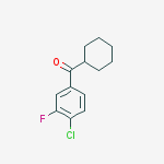 Structure of 4-CHLORO-3-FLUOROPHENYL CYCLOHEXYL KETONE