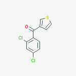 3-(2,4-DICHLOROBENZOYL)THIOPHENE结构式