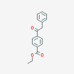 Structure of ETHYL 4-(1-OXO-2-PHENYLETHYL)BENZOATE