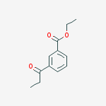 Structure of ETHYL 3-PROPIONYLBENZOATE