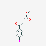 Structure of ETHYL 4-(4-IODOPHENYL)-4-OXOBUTYRATE