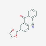 Structure of 2-CYANO-3-(1,3-DIOXOLAN-2-YL)BENZOPHENONE