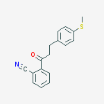 Structure of 2-CYANO-3-(4-THIOMETHYLPHENYL)PROPIOPHENONE