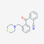 Structure of 2-CYANO-2-THIOMORPHOLINOMETHYL BENZOPHENONE
