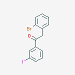 Structure of 2-(2-BROMOPHENYL)-3-IODOACETOPHENONE