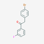 Structure of 2-(4-BROMOPHENYL)-3-IODOACETOPHENONE