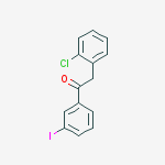 Structure of 2-(2-CHLOROPHENYL)-3-IODOACETOPHENONE