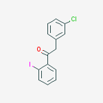 Structure of 2-(3-CHLOROPHENYL)-2-IODOACETOPHENONE