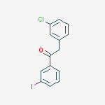 Structure of 2-(3-CHLOROPHENYL)-3-IODOACETOPHENONE
