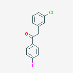 2-(3-CHLOROPHENYL)-4-IODOACETOPHENONE结构式