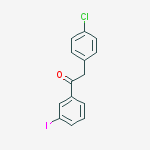 2-(4-CHLOROPHENYL)-3-IODOACETOPHENONE结构式
