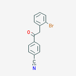 Structure of 2-(2-BROMOPHENYL)-4-CYANOACETOPHENONE