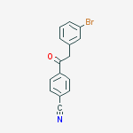 Structure of 2-(3-BROMOPHENYL)-4-CYANOACETOPHENONE