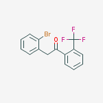 Structure of 2-(2-BROMOPHENYL)-2-TRIFLUOROMETHYLACETOPHENONE