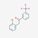 Structure of 2-(2-BROMOPHENYL)-3-TRIFLUOROMETHYLACETOPHENONE