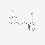 2-(3-BROMOPHENYL)-2-TRIFLUOROMETHYLACETOPHENONE结构式