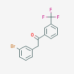 2-(3-BROMOPHENYL)-3-TRIFLUOROMETHYLACETOPHENONE结构式