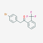 Structure of 2-(4-BROMOPHENYL)-2-TRIFLUOROMETHYLACETOPHENONE