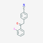 Structure of 2-(4-CYANOPHENYL)-2-IODOACETOPHENONE