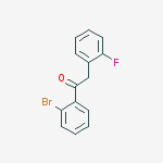 Structure of 2-BROMO-2-(2-FLUOROPHENYL)ACETOPHENONE