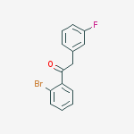 Structure of 2-BROMO-2-(3-FLUOROPHENYL)ACETOPHENONE