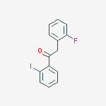 Structure of 2-(2-FLUOROPHENYL)-2-IODOACETOPHENONE