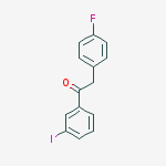 Structure of 2-(4-FLUOROPHENYL)-3-IODOACETOPHENONE