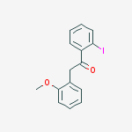 Structure of 2-IODO-2-(2-METHOXYPHENYL)ACETOPHENONE
