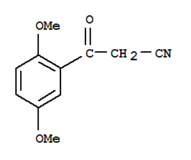 2,5-DIMETHOXYBENZOYLACETONITRILE结构式