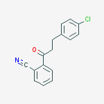 3-(4-CHLOROPHENYL)-2-CYANOPROPIOPHENONE结构式