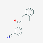 Structure of 3-CYANO-3-(2-METHYLPHENYL)PROPIOPHENONE