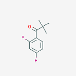 Structure of 2,4-DIFLUORO-2,2-DIMETHYLPROPIOPHENONE