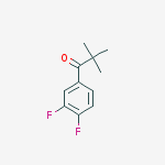 Structure of 3,4-DIFLUORO-2,2-DIMETHYLPROPIOPHENONE