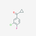 Structure of 3-CHLORO-4-FLUOROPHENYL CYCLOPROPYL KETONE