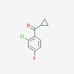 Structure of 2-CHLORO-4-FLUOROPHENYL CYCLOPROPYL KETONE