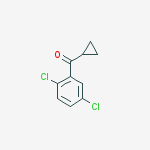 Structure of CYCLOPROPYL 2,5-DICHLOROPHENYL KETONE