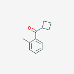Structure of CYCLOBUTYL 2-METHYLPHENYL KETONE