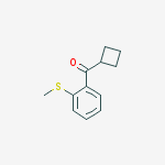 CYCLOBUTYL 2-THIOMETHYLPHENYL KETONE结构式